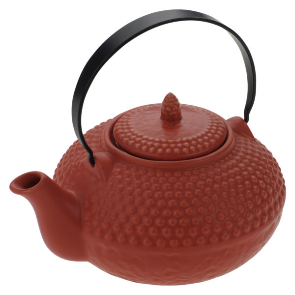 Oriental Hobnail Teapot Shojohi Red