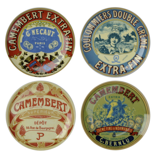 Set of 4 Classic Camembert Canapé Plates