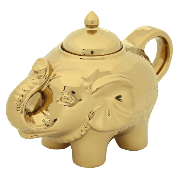 Elephant Sugar Pot Gold