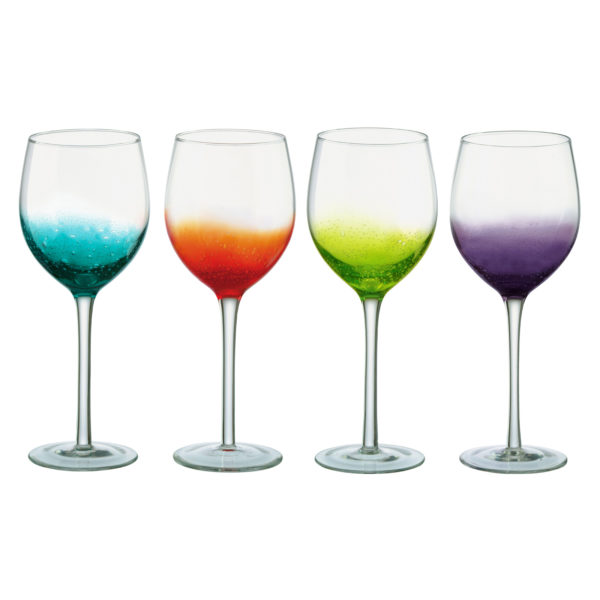 Set of 4 Fizz Wine Glasses