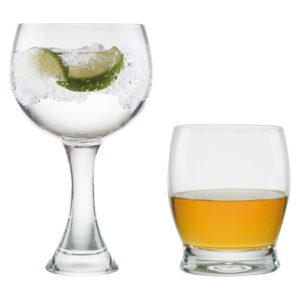 Set of 2 Manhattan Gin Glasses